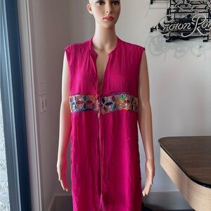 Velzera Fuchsia Sleeveless Dress